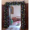 FESTONE FLOREALE, TRADIZIONE - bianco e blu