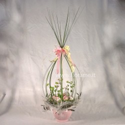 UOVO PASQUA 1-composizione fiori-da € 45 a 65