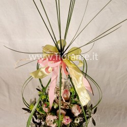 UOVO PASQUA 1-composizione fiori-da € 45 a 65