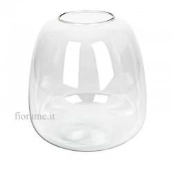 VASE ROUNDED GLASS D23,5 H25