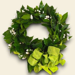 CORONA ALLORO TESTA +FIORI