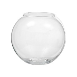 VASE BALL GLASS D20 H18