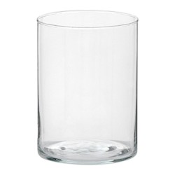 VASE CYLINDER GLASS H30 D15