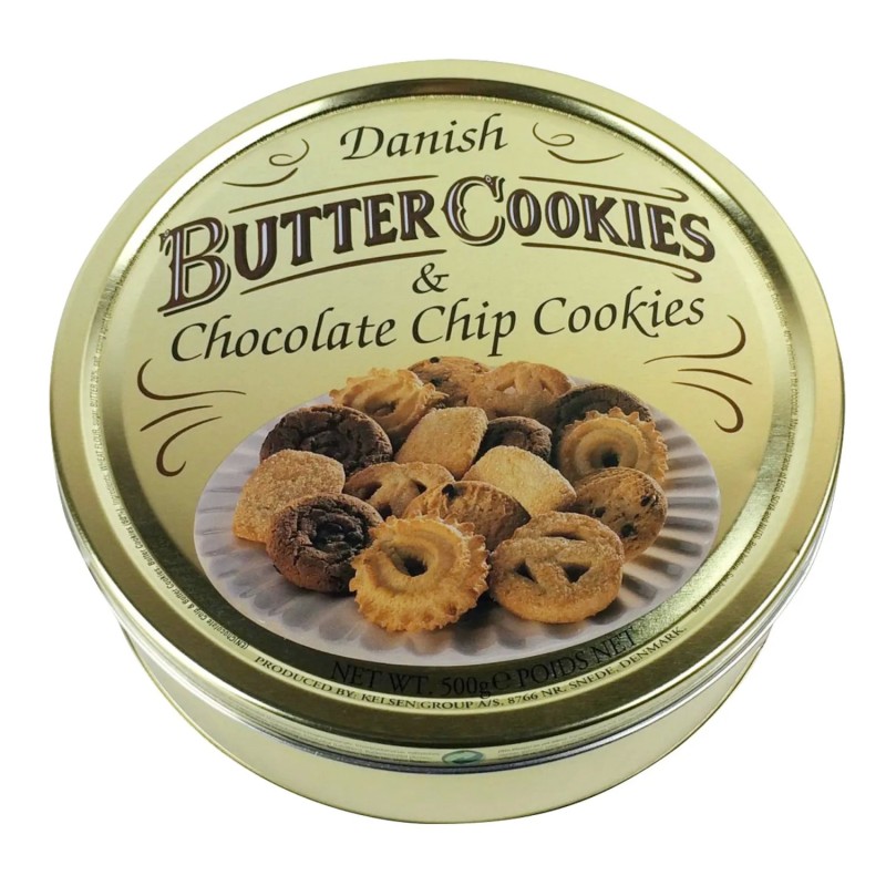 DANISH BUTTER COOKIES & CHOCOLATE CHIP GR 500