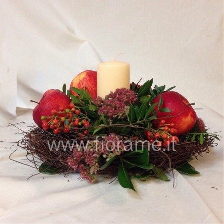 APPLES AND CANDLES-centerpieces-from € 19 to 33